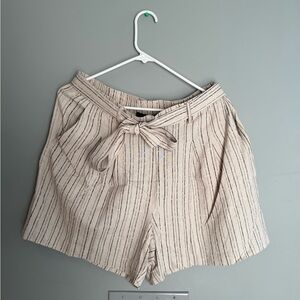 Tommy hilfiger Striped Beige Women's Shorts